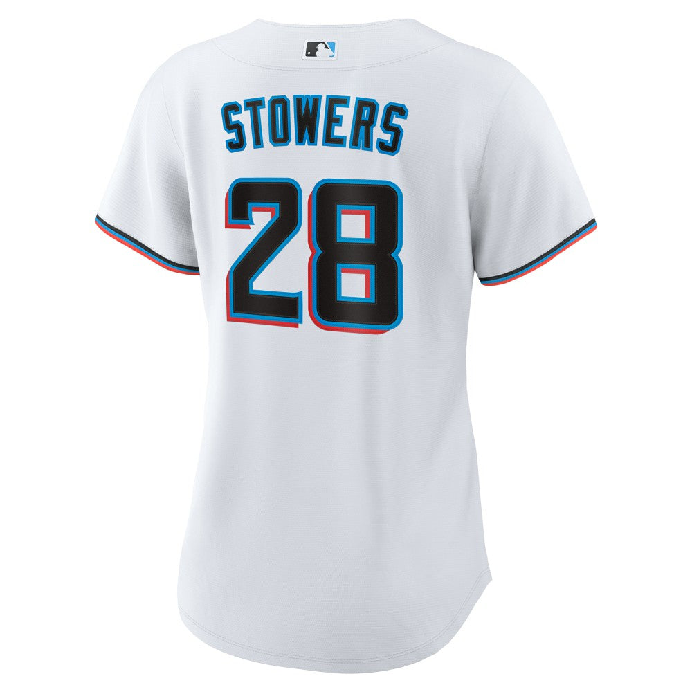 MLB Kyle Stowers Miami Marlins Nike Women's Home Replica Jersey