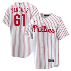 MLB Cristopher Sanchez Philadelphia Phillies Nike Home Replica Jersey