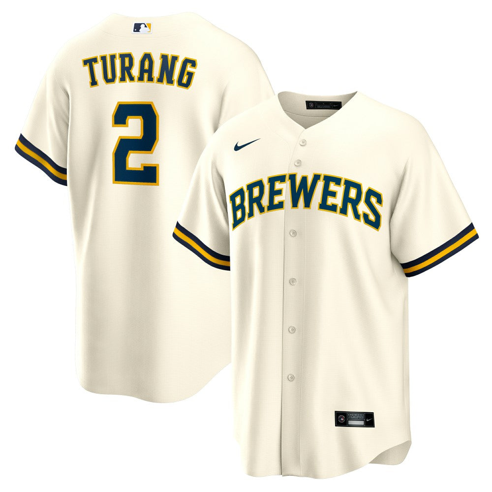 MLB Brice Turang Milwaukee Brewers Nike Home Replica Jersey