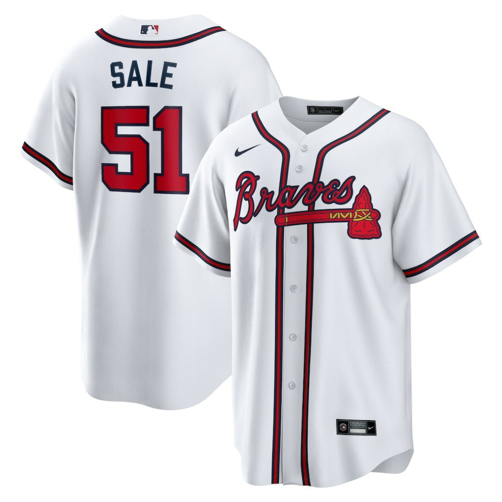MLB Chris Sale Atlanta Braves Nike Home Replica Jersey