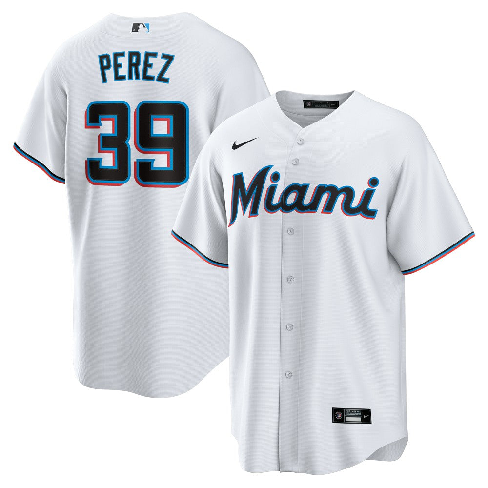 MLB Eury Perez Miami Marlins Nike Home Replica Jersey