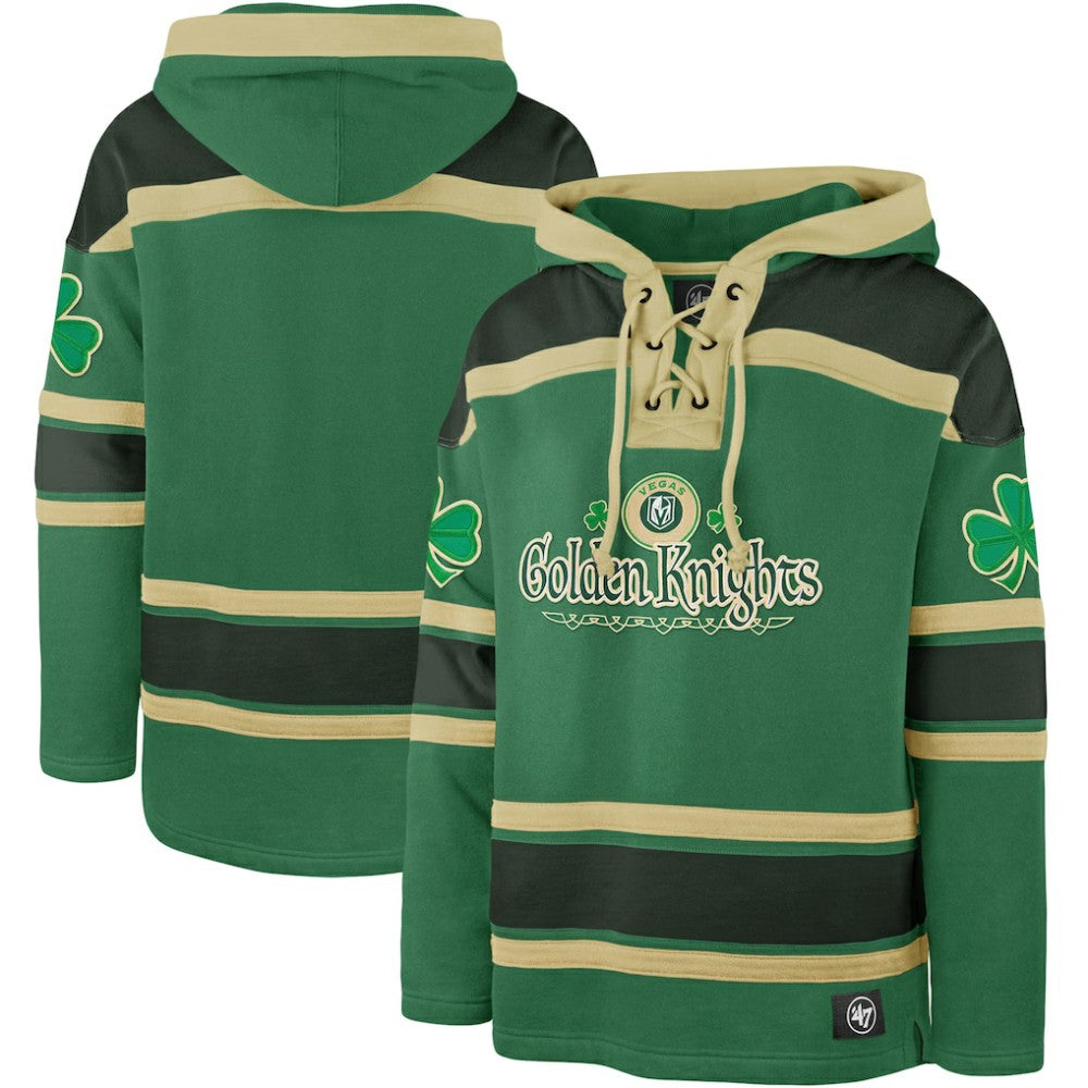 NHL Kelly Green Vegas Golden Knights '47 St. Patrick's Day McLucky Superior Lacer Pullover Hoodie