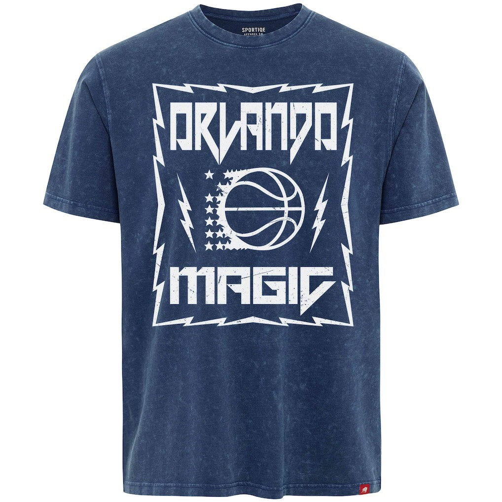 NBA Orlando Magic Sportiqe Unisex Rock & Roll Collection Angus Premium Mineral Wash T-Shirt