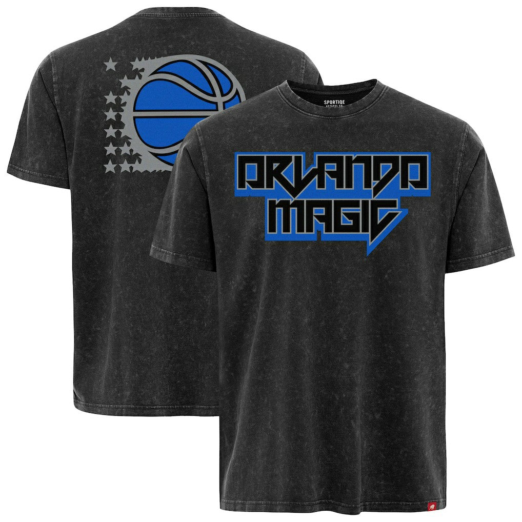 NBA Orlando Magic Sportiqe Unisex Rock & Roll Collection Angus Premium Mineral Wash T-Shirt