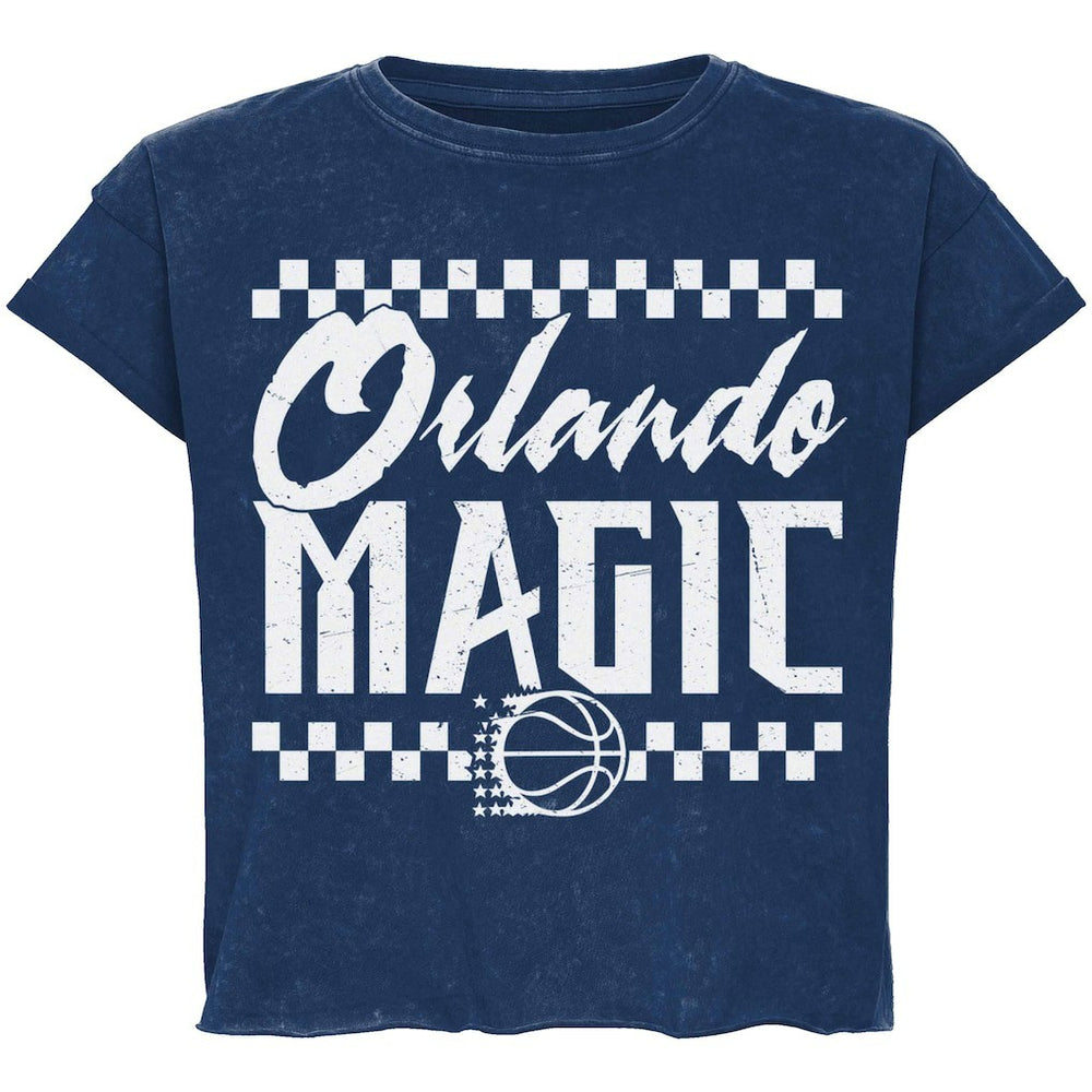 NBA Orlando Magic Sportiqe Unisex Rock & Roll Collection Gwen Premium Mineral Wash Cropped T-Shirt