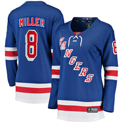 NHL Blue J.T. Miller New York Rangers Fanatics Women's Home Breakaway Player Jersey