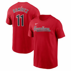 MLB Jose Ramirez Cleveland Guardians Nike Fuse Name & Number T-Shirt