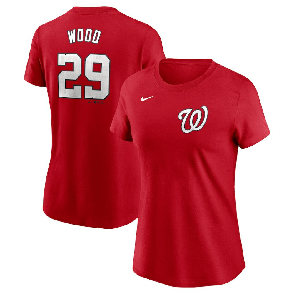 MLB James Wood Washington Nationals Nike Women's Cooperstown Collection Fuse Name & Number T-Shirt