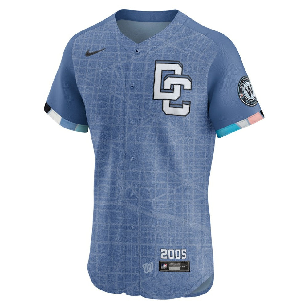 MLB Dylan Crews Washington Nationals Nike 2025 City Connect Elite Player Jersey
