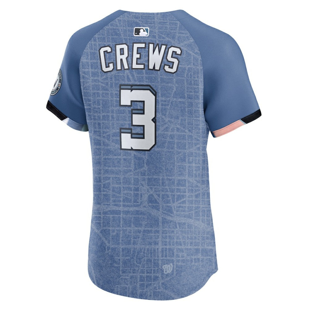 MLB Dylan Crews Washington Nationals Nike 2025 City Connect Elite Player Jersey