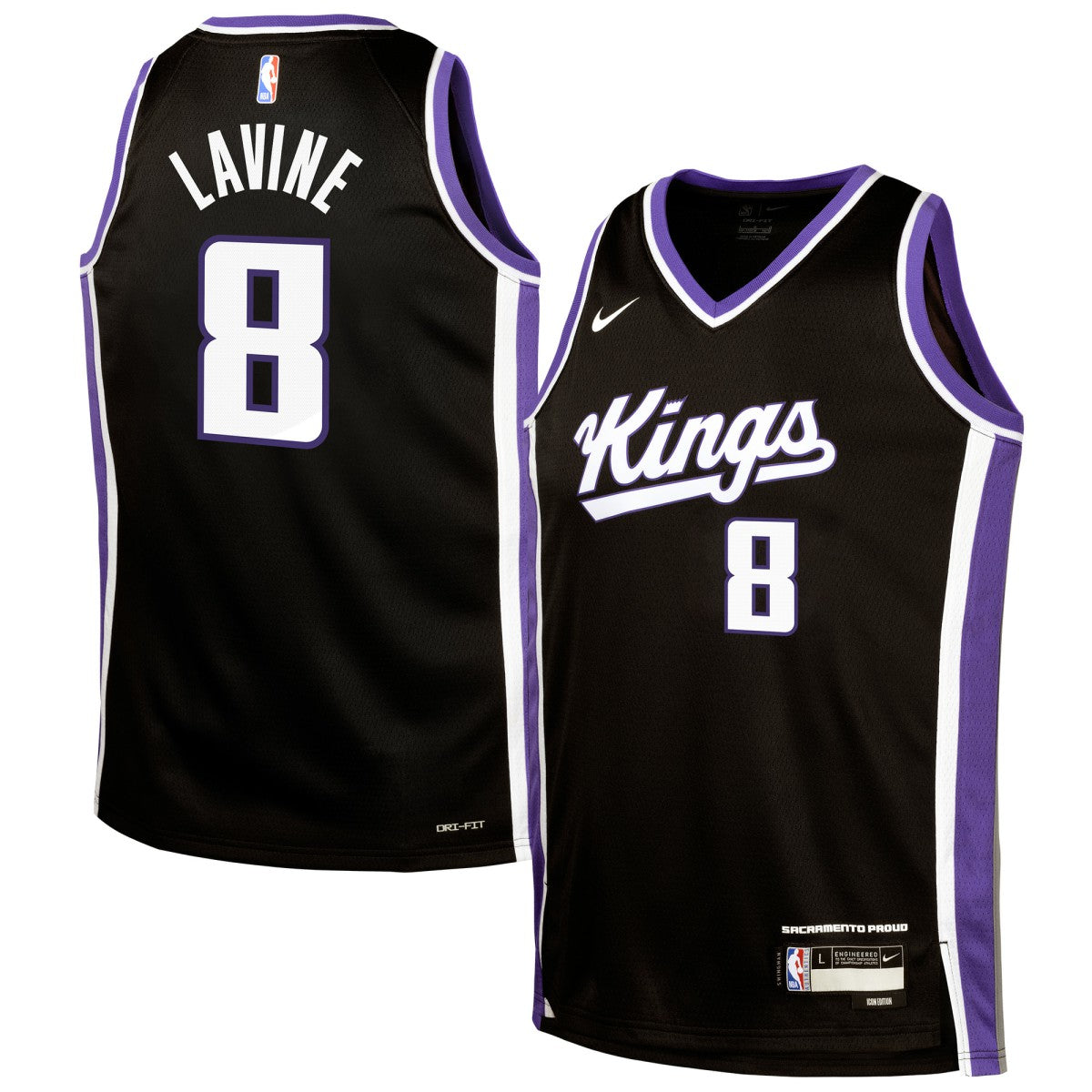 NBA Zach LaVine Sacramento Kings Youth Swingman Jersey