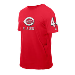 MLB Elly De La Cruz Cincinnati Reds New Era Design Lab Name & Number T-Shirt