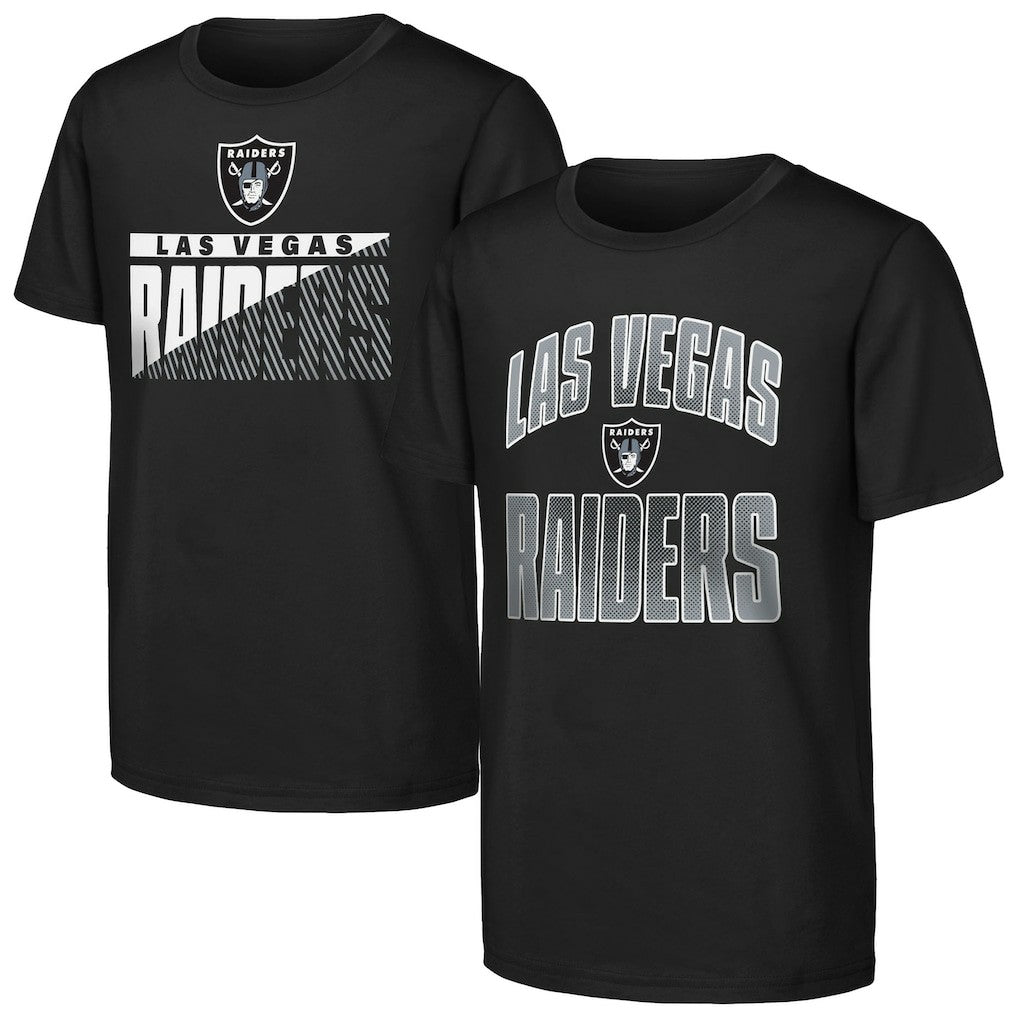 Outerstuff Youth Never Quit 2-Pack T-Shirt Set - Las Vegas Raiders