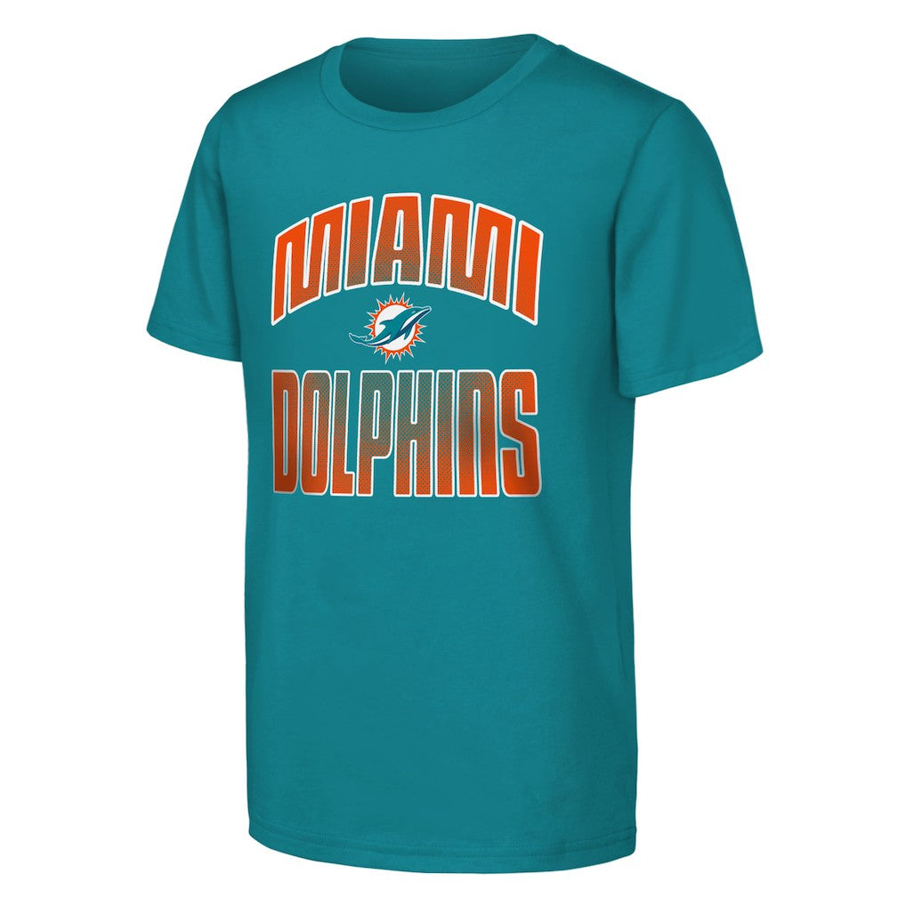 Outerstuff Youth Never Quit 2-Pack T-Shirt Set - Miami Dolphins