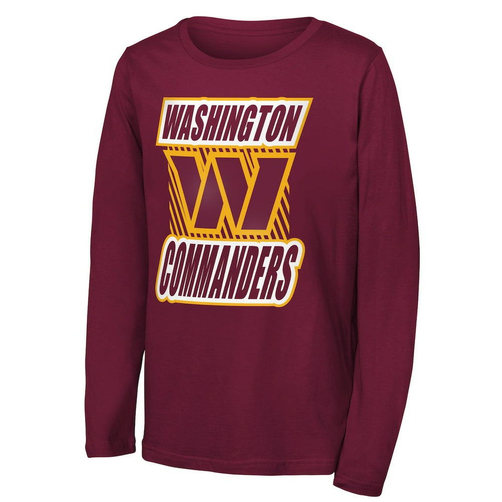 Outerstuff Youth Never Settle Long Sleeve T-Shirt - Washington Commanders