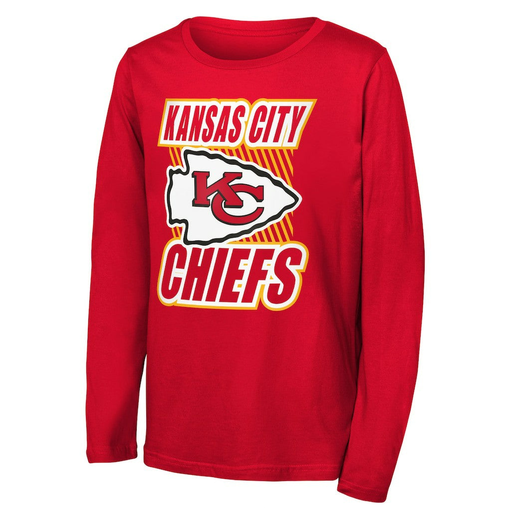 Outerstuff Youth Never Settle Long Sleeve T-Shirt - Kansas City Chiefs