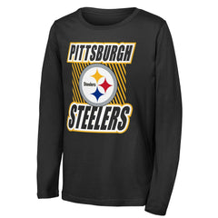 Outerstuff Youth Never Settle Long Sleeve T-Shirt - Pittsburgh Steelers