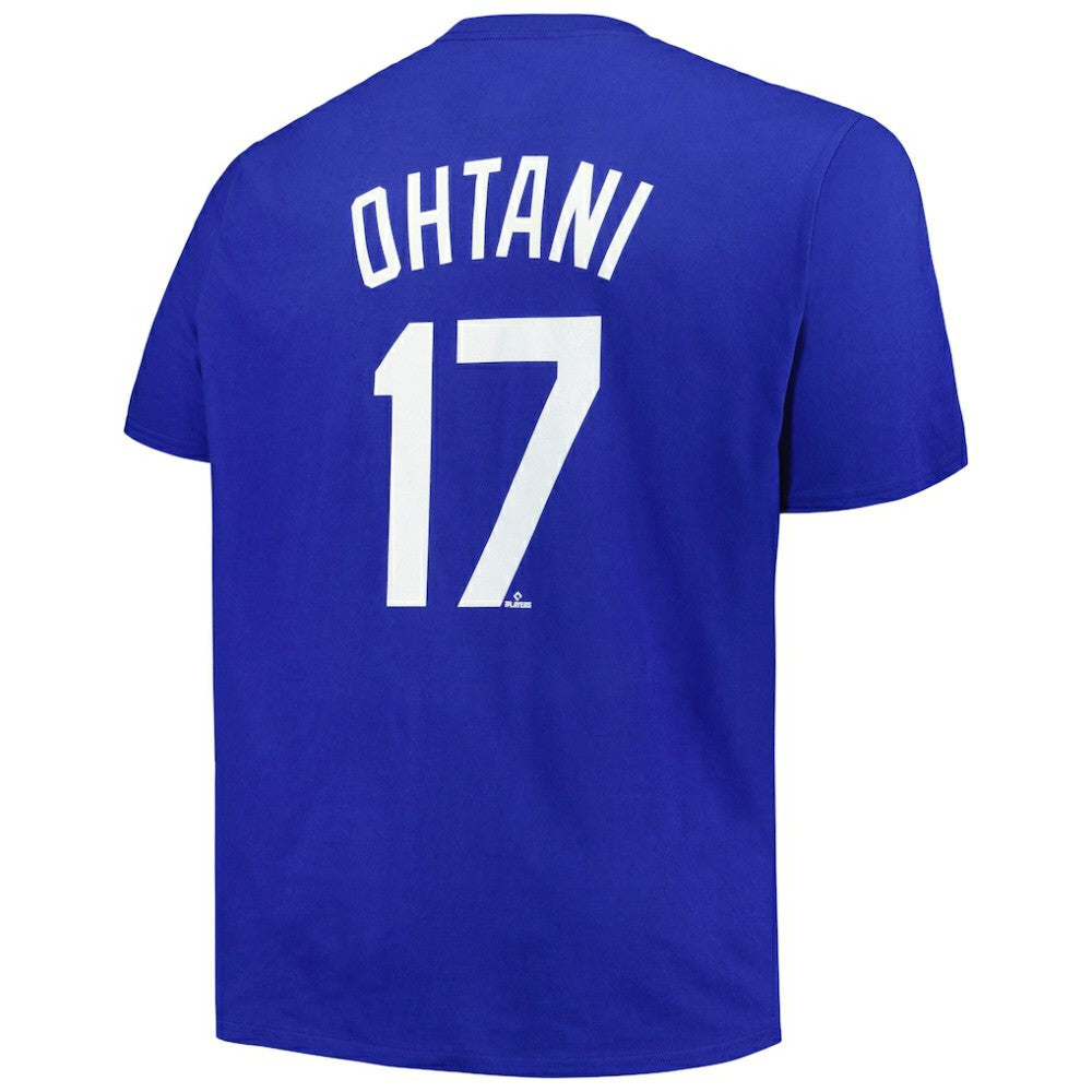 MLB Shohei Ohtani Los Angeles Dodgers Profile Big & Tall Name & Number T-Shirt