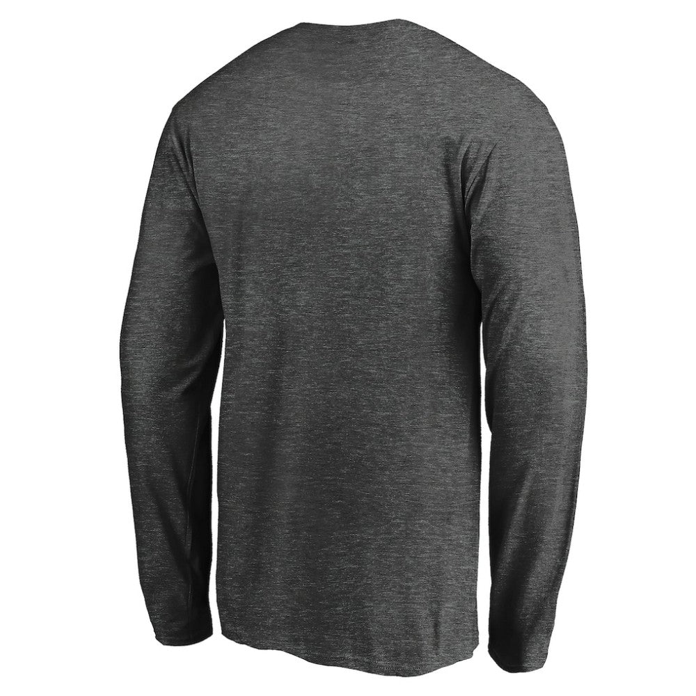 NHL Charcoal Dallas Stars Fanatics Logo Long Sleeve T-Shirt