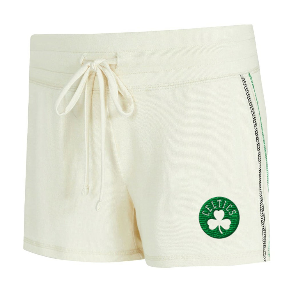 NBA Boston Celtics Concepts Sport Women's Kaki Hacci Knit Long Sleeve Top & Shorts Set