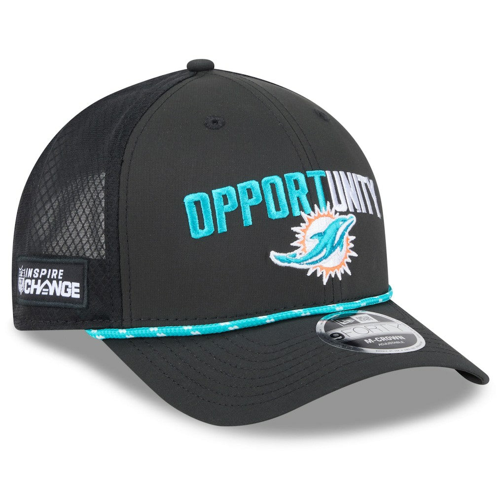 2025 Inspire Change 9FORTY M-Crown Adjustable Hat - Miami Dolphins