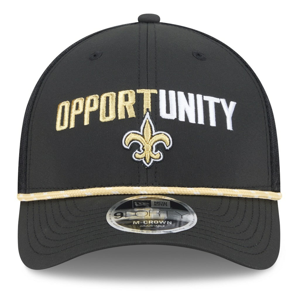 2025 Inspire Change 9FORTY M-Crown Adjustable Hat - New Orleans Saints