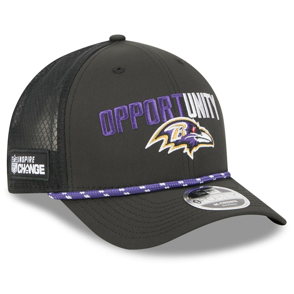 2025 Inspire Change 9FORTY M-Crown Adjustable Hat - Baltimore Ravens
