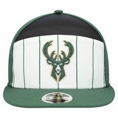 NBA Milwaukee Bucks Youth 2025 NBA Tip Off Split Panel 9FIFTY Snapback Hat