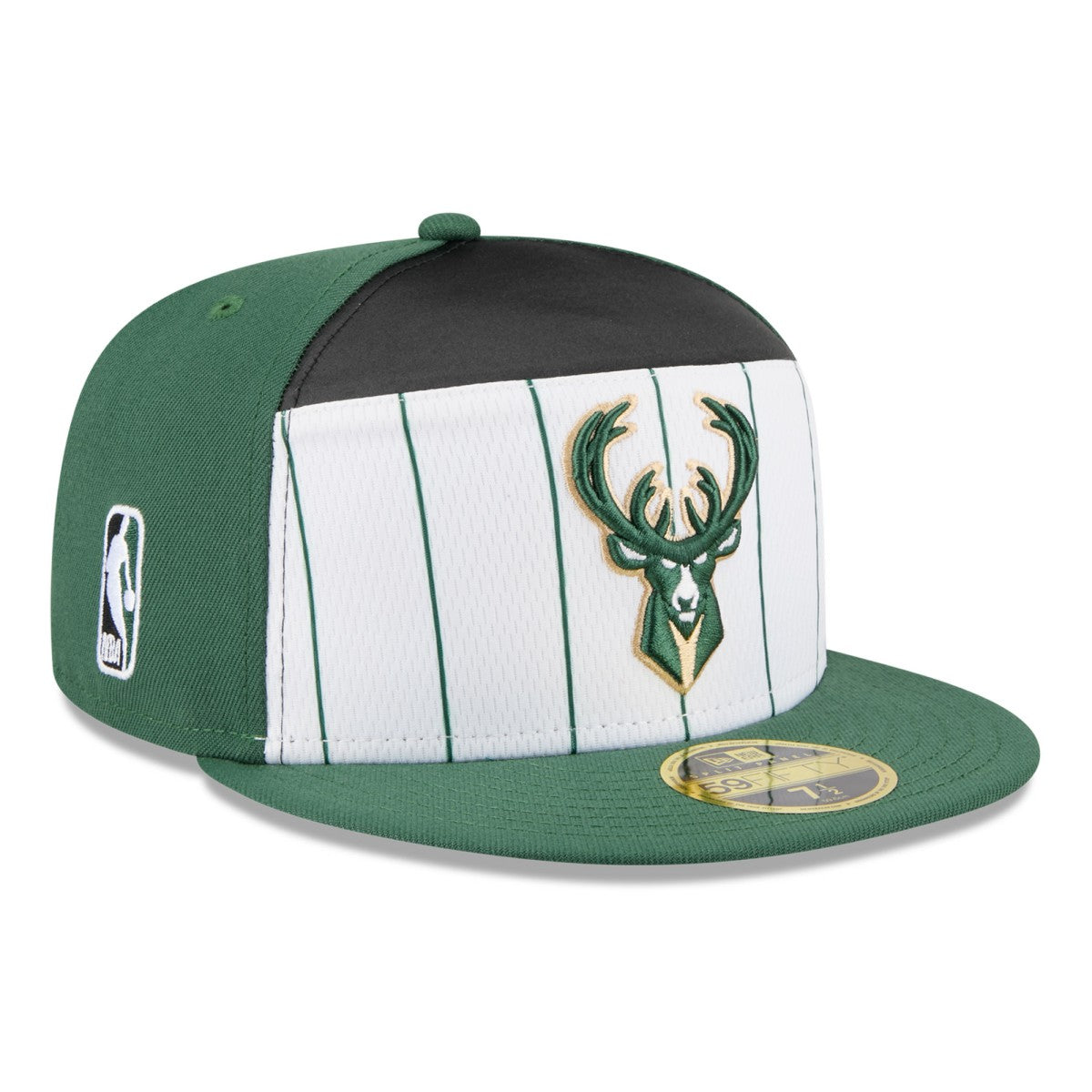 NBA Milwaukee Bucks 2025 NBA Tip Off Split Panel 59FIFTY Fitted Hat