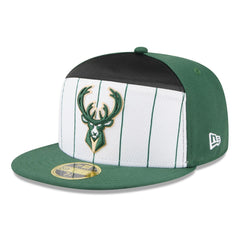 NBA Milwaukee Bucks 2025 NBA Tip Off Split Panel 59FIFTY Fitted Hat