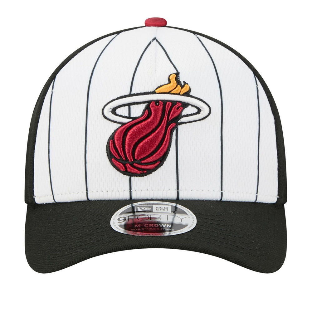 NBA Miami Heat 2025 NBA Tip Off M-Crown A-Frame 9FORTY Adjustable Hat