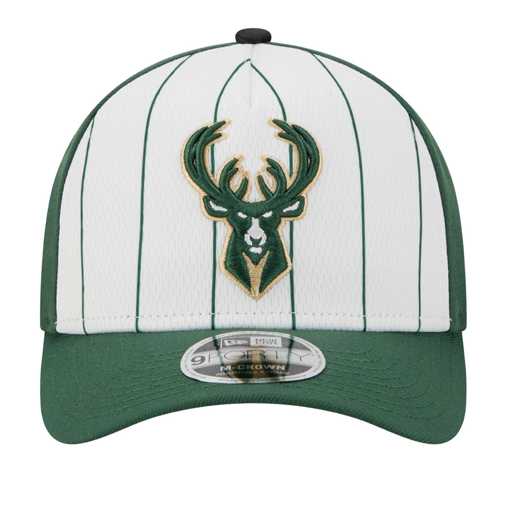 NBA Milwaukee Bucks 2025 NBA Tip Off M-Crown A-Frame 9FORTY Adjustable Hat