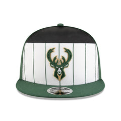 NBA Milwaukee Bucks 2025 NBA Tip Off Split Panel 9FIFTY Snapback Hat