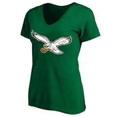 Women's Plus Size Vintage Logo V-Neck T-Shirt - Philadelphia Eagles