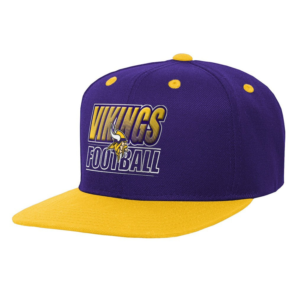 Outerstuff Youth Team Gradient Deadstock Snapback Hat - Minnesota Vikings