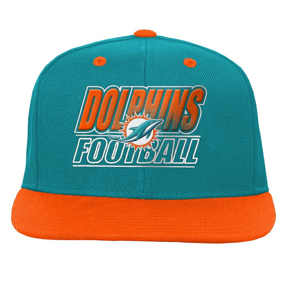 Outerstuff Youth Team Gradient Deadstock Snapback Hat - Miami Dolphins