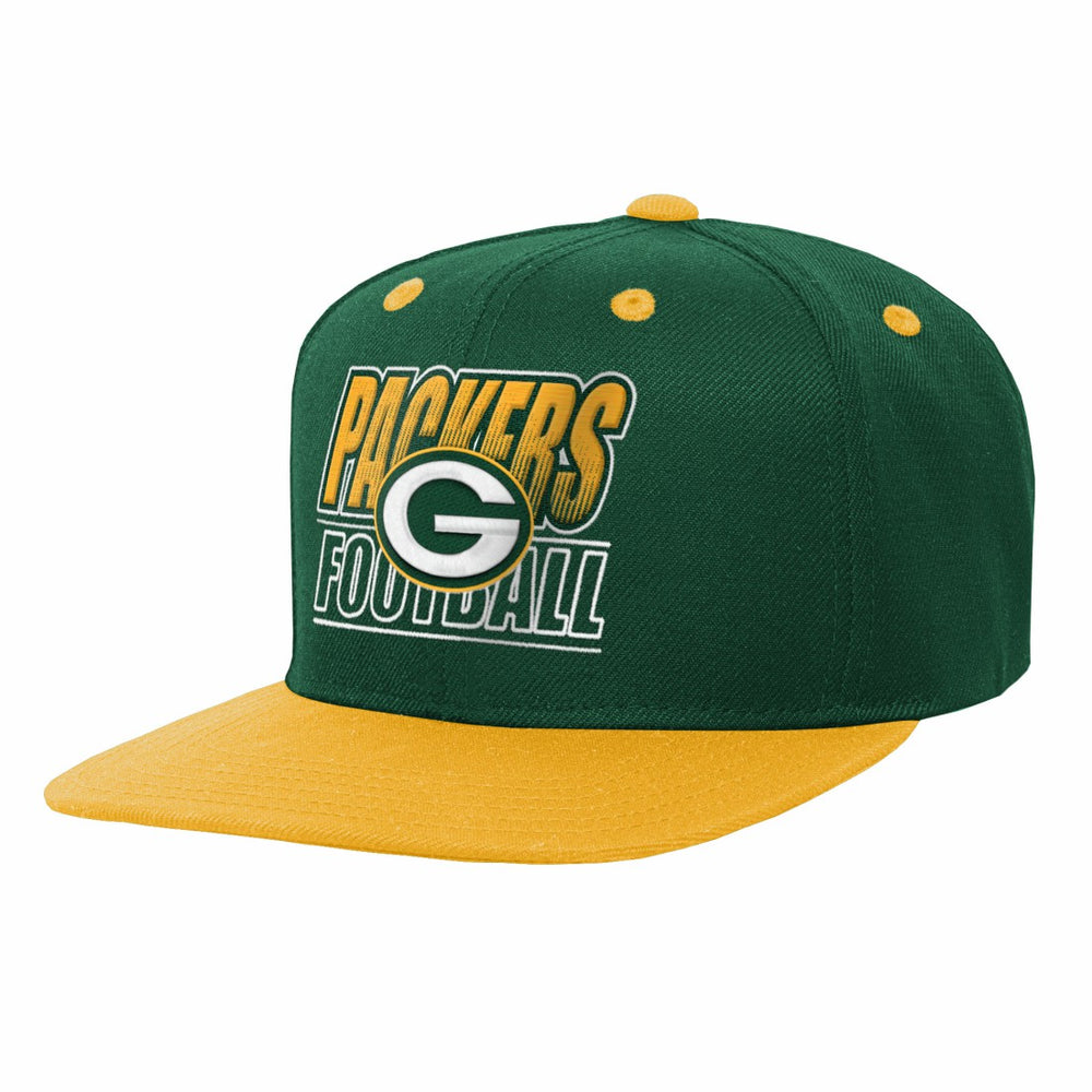 Outerstuff Youth Team Gradient Deadstock Snapback Hat - Green Bay Packers