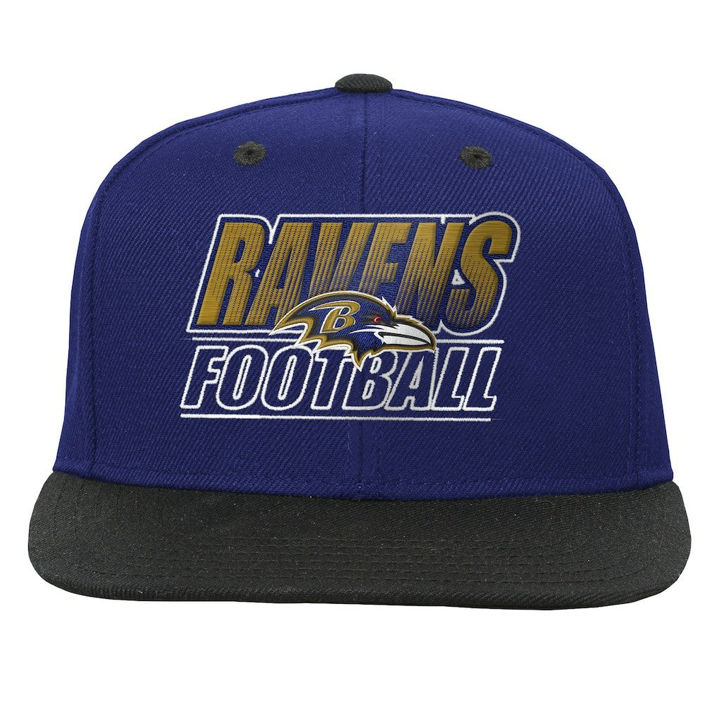 Outerstuff Youth Team Gradient Deadstock Snapback Hat - Baltimore Ravens