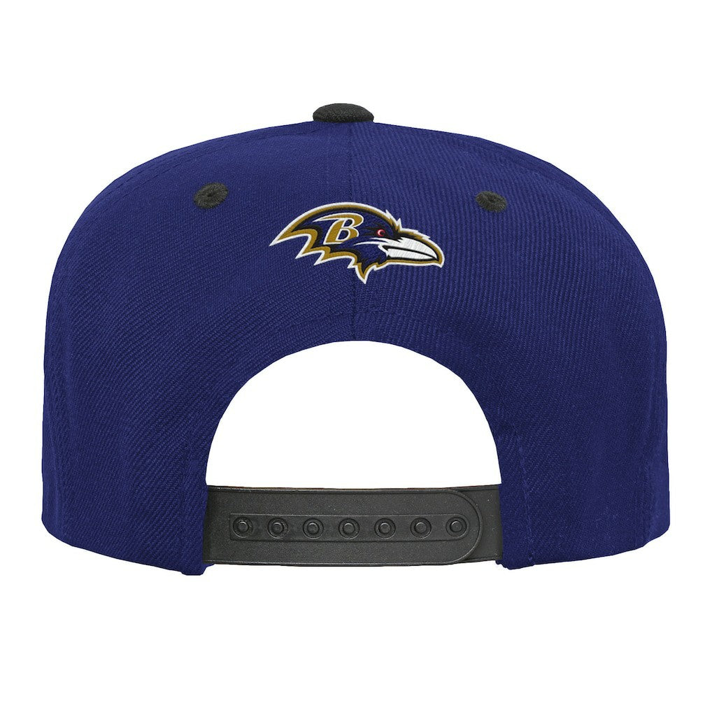 Outerstuff Youth Team Gradient Deadstock Snapback Hat - Baltimore Ravens