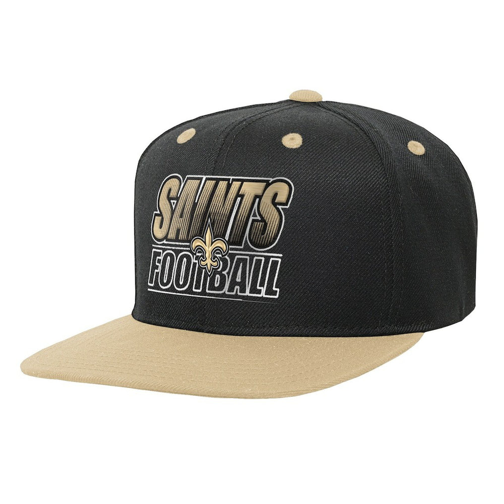 Outerstuff Youth Team Gradient Deadstock Snapback Hat - New Orleans Saints