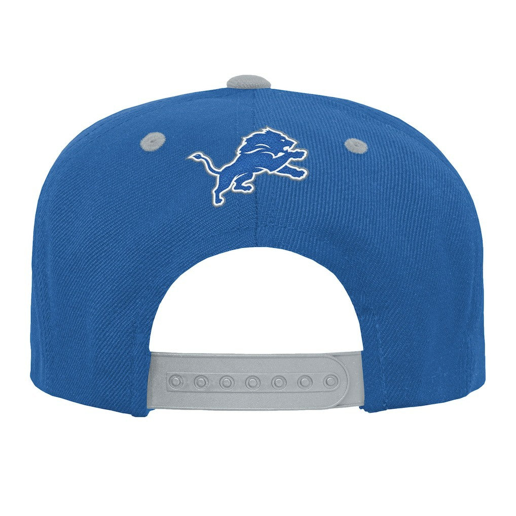 Outerstuff Youth Team Gradient Deadstock Snapback Hat - Detroit Lions
