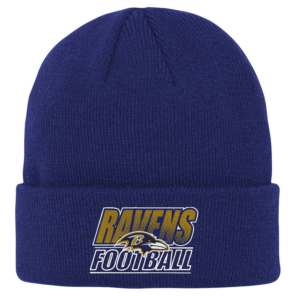 Outerstuff Youth Team Gradient Cuffed Knit Hat - Baltimore Ravens