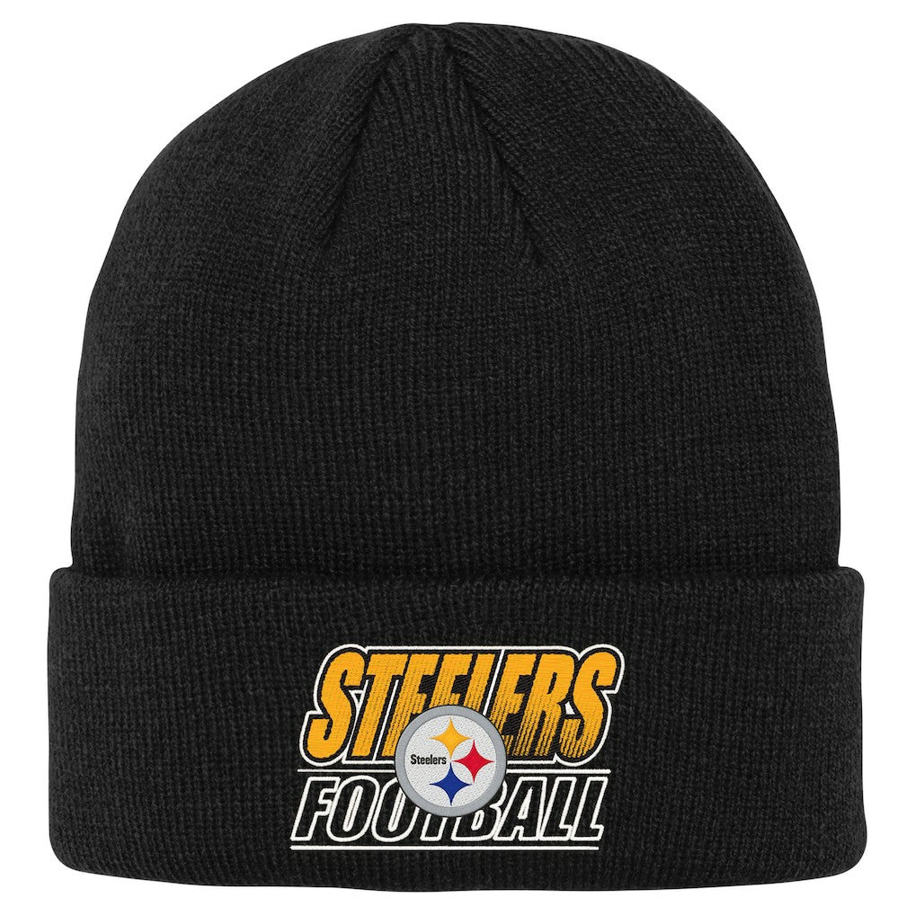 Outerstuff Youth Team Gradient Cuffed Knit Hat - Pittsburgh Steelers