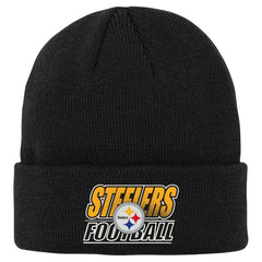 Outerstuff Youth Team Gradient Cuffed Knit Hat - Pittsburgh Steelers