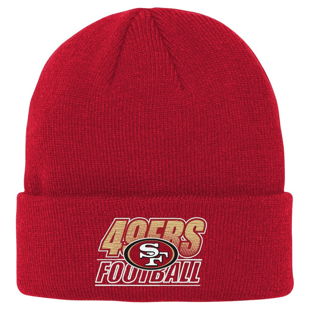 Outerstuff Youth Team Gradient Cuffed Knit Hat - San Francisco 49ers