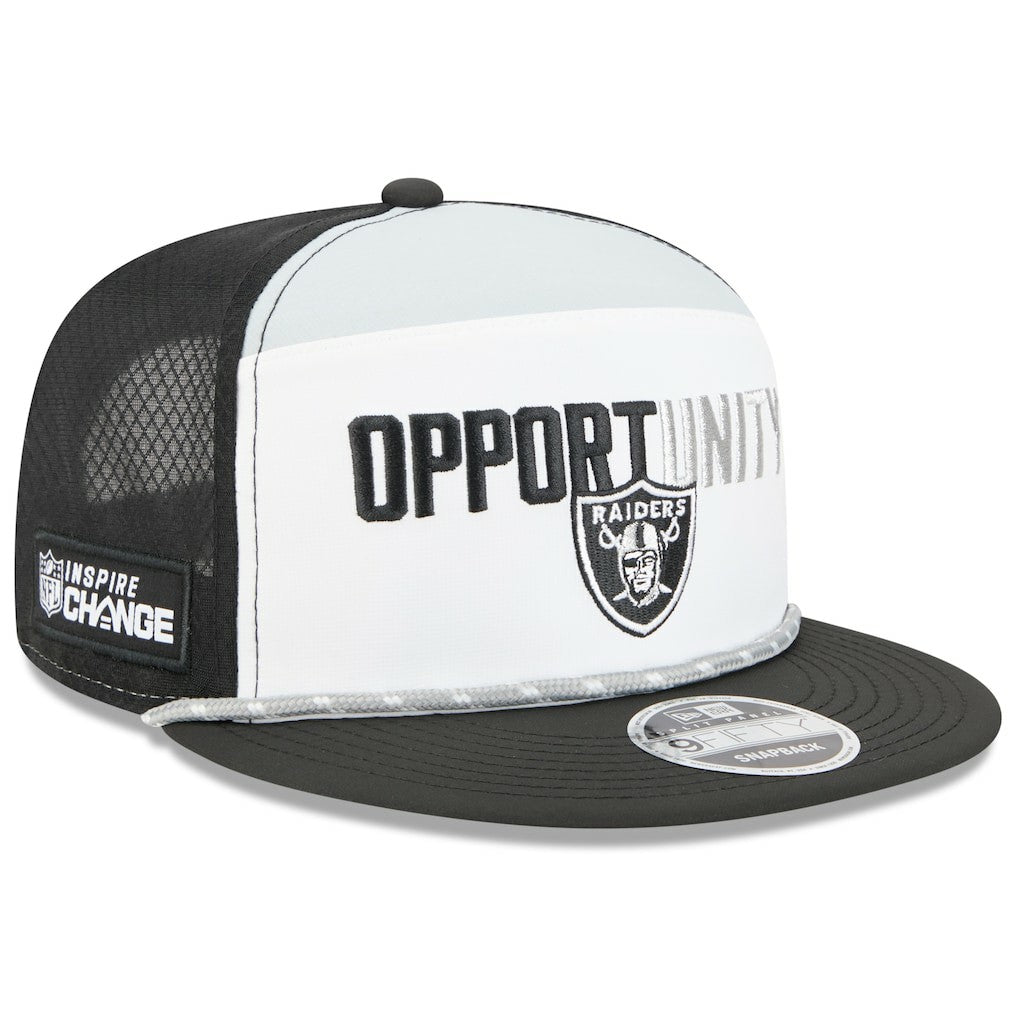 2025 Inspire Change Split Panel 9FIFTY Snapback Hat - Las Vegas Raiders