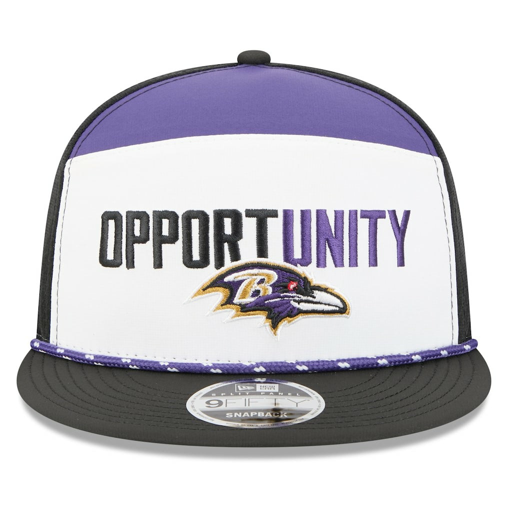 2025 Inspire Change Split Panel 9FIFTY Snapback Hat - Baltimore Ravens