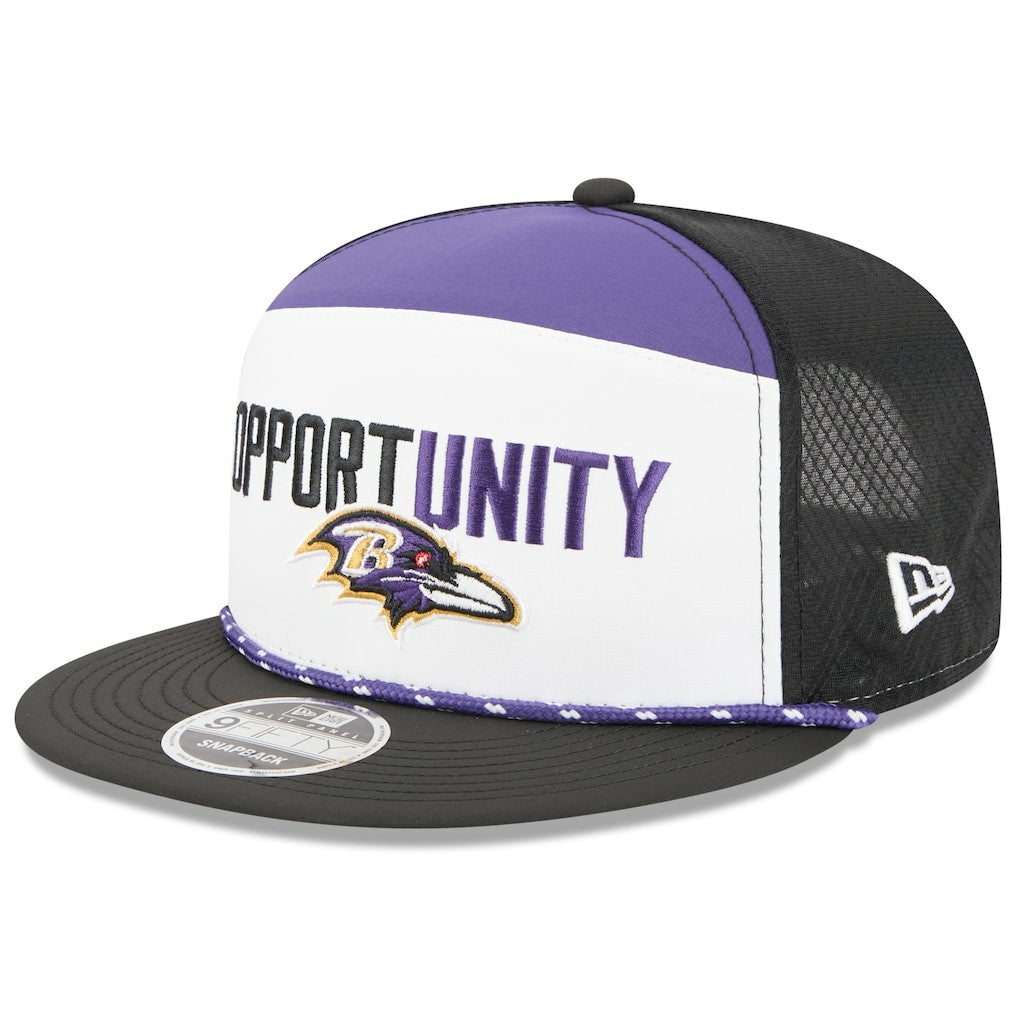 2025 Inspire Change Split Panel 9FIFTY Snapback Hat - Baltimore Ravens