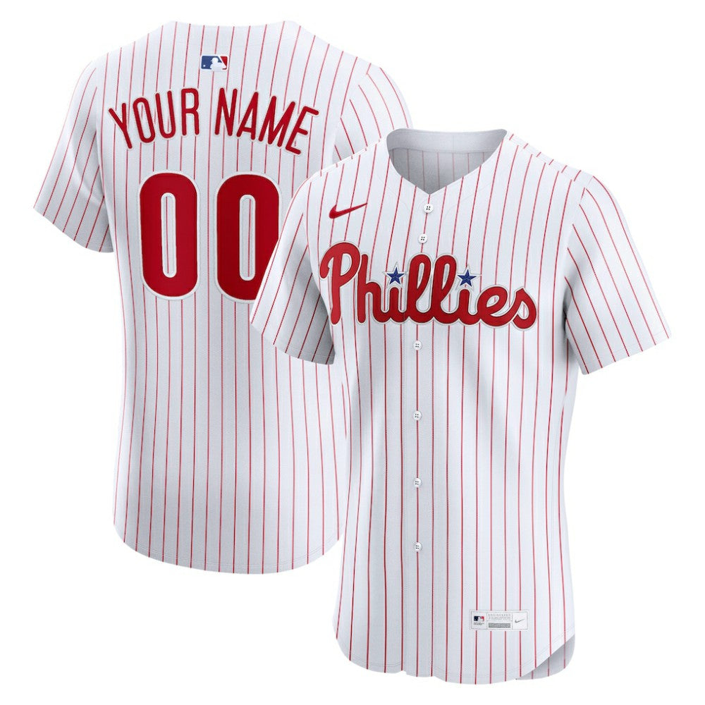 MLB Philadelphia Phillies Nike Home Elite Custom Jersey