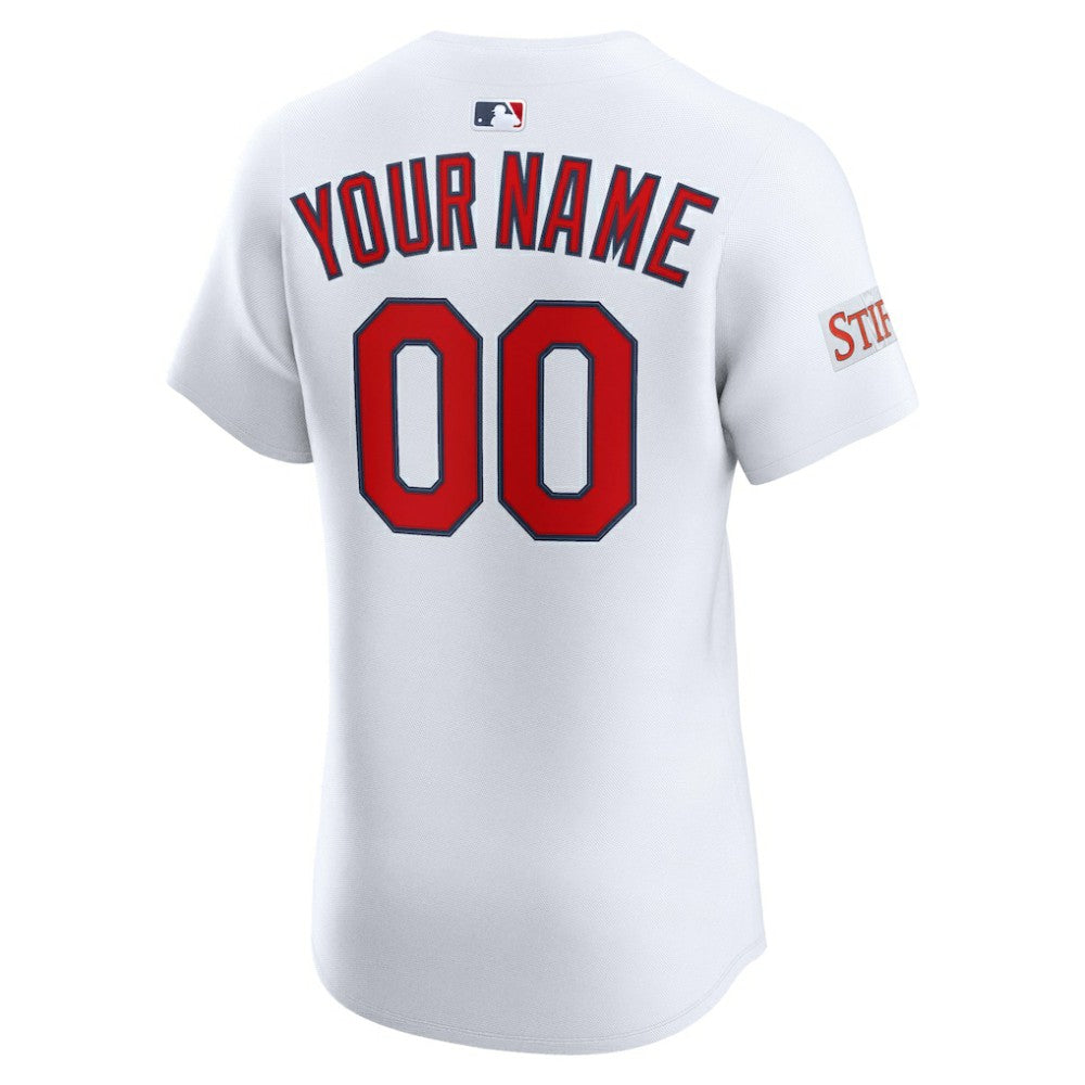 MLB St. Louis Cardinals Nike Home Elite Sponsor Patch Custom Jersey